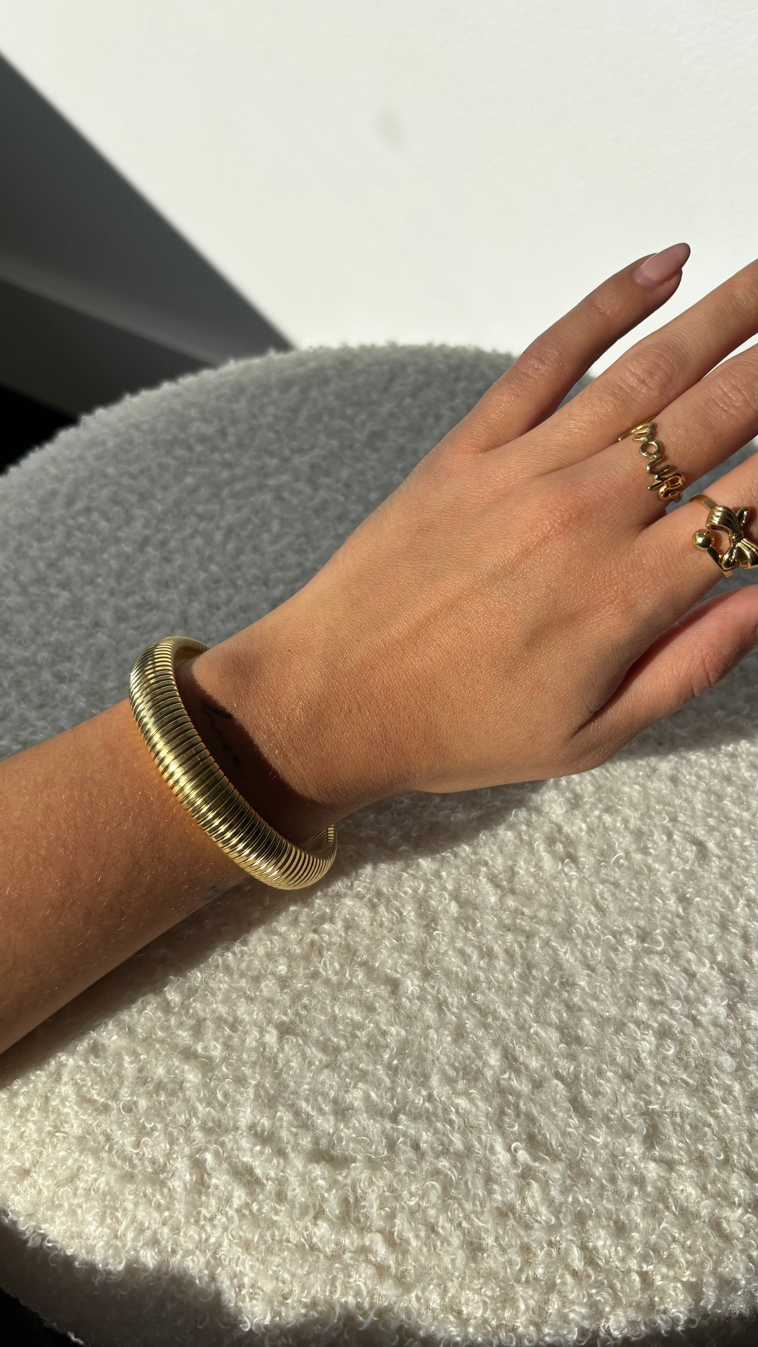 Mae Chunky Bracelet Small Gold