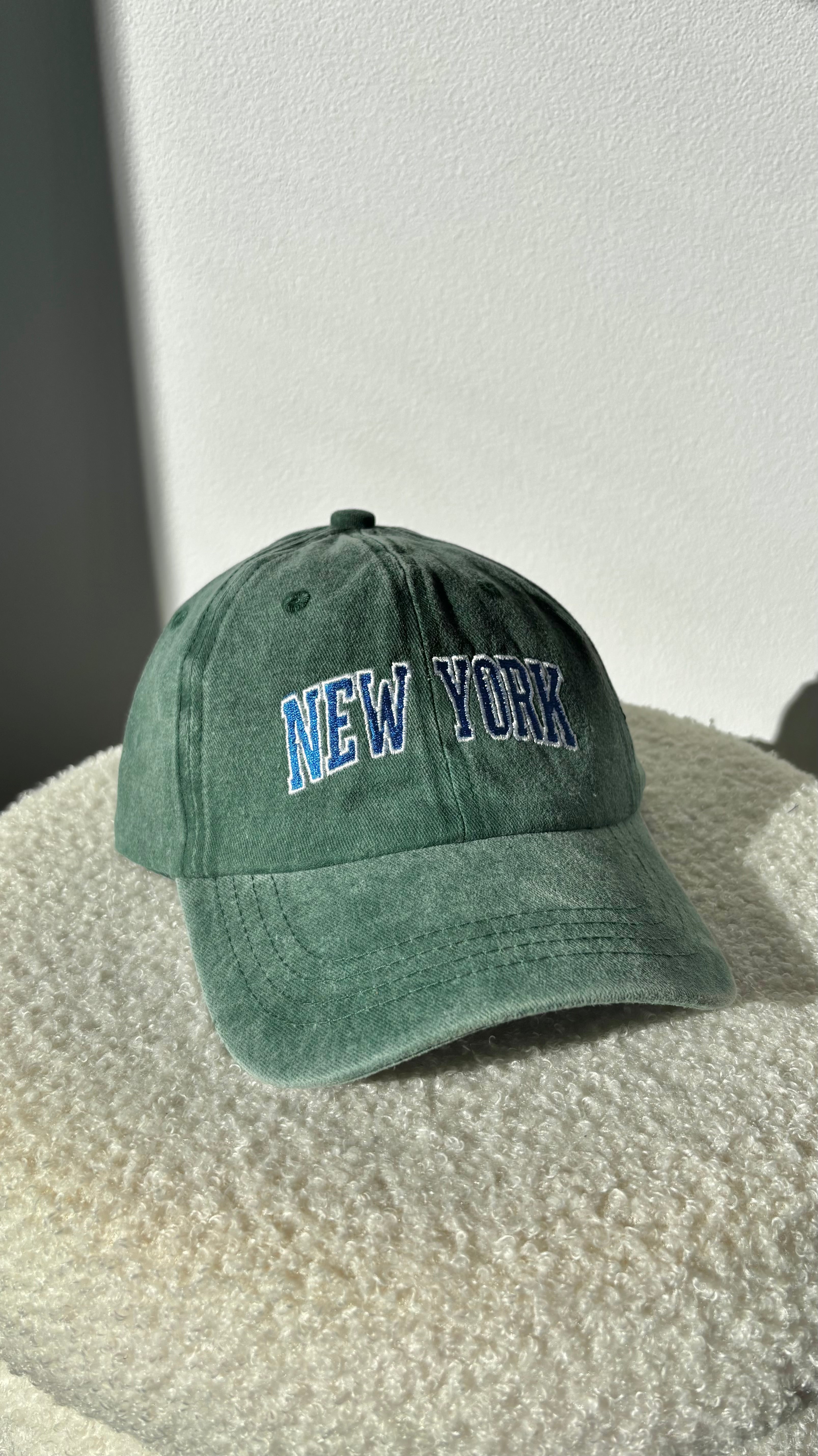 NY Cap Washed Green