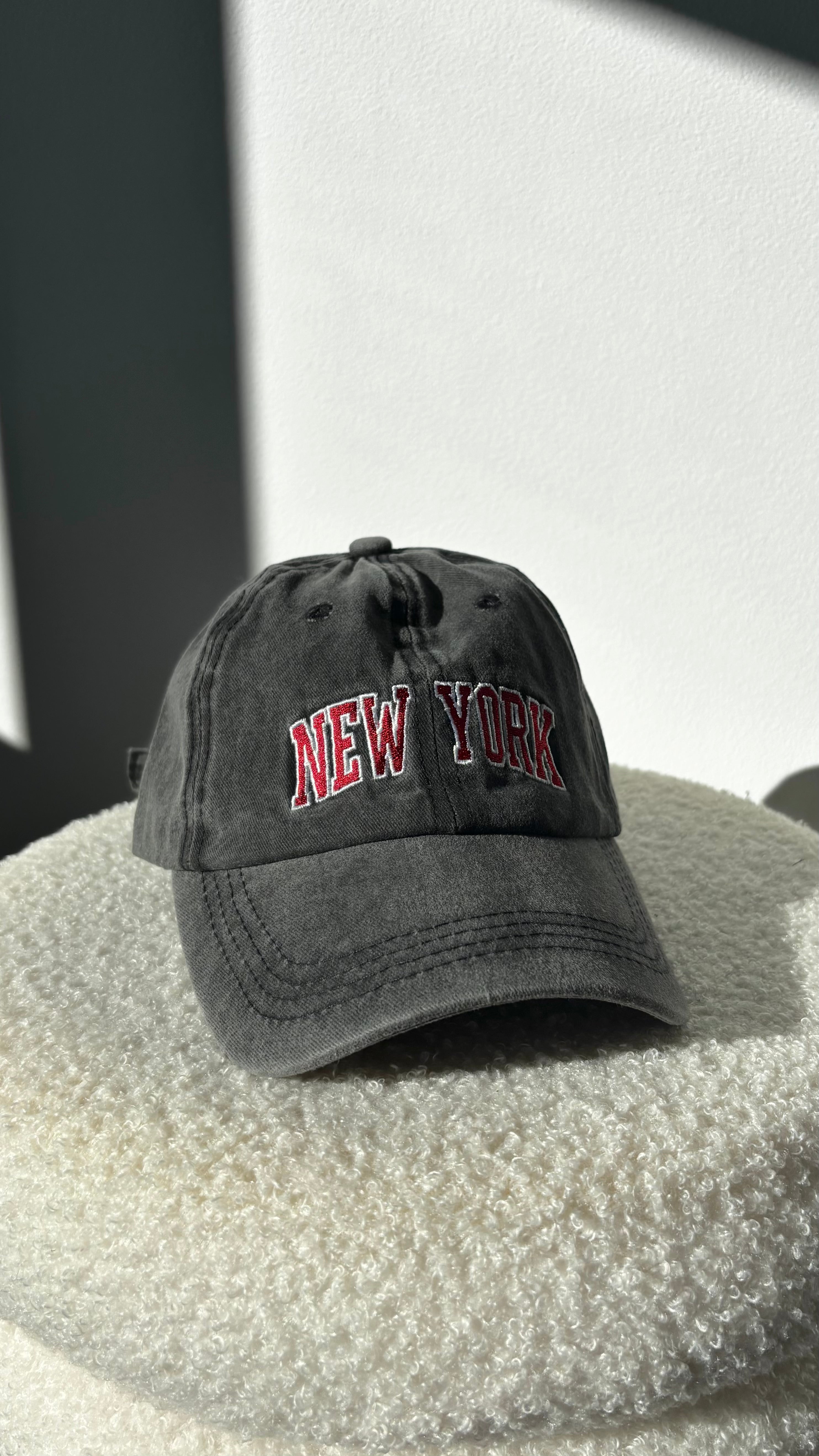 NY Cap Washed Grey