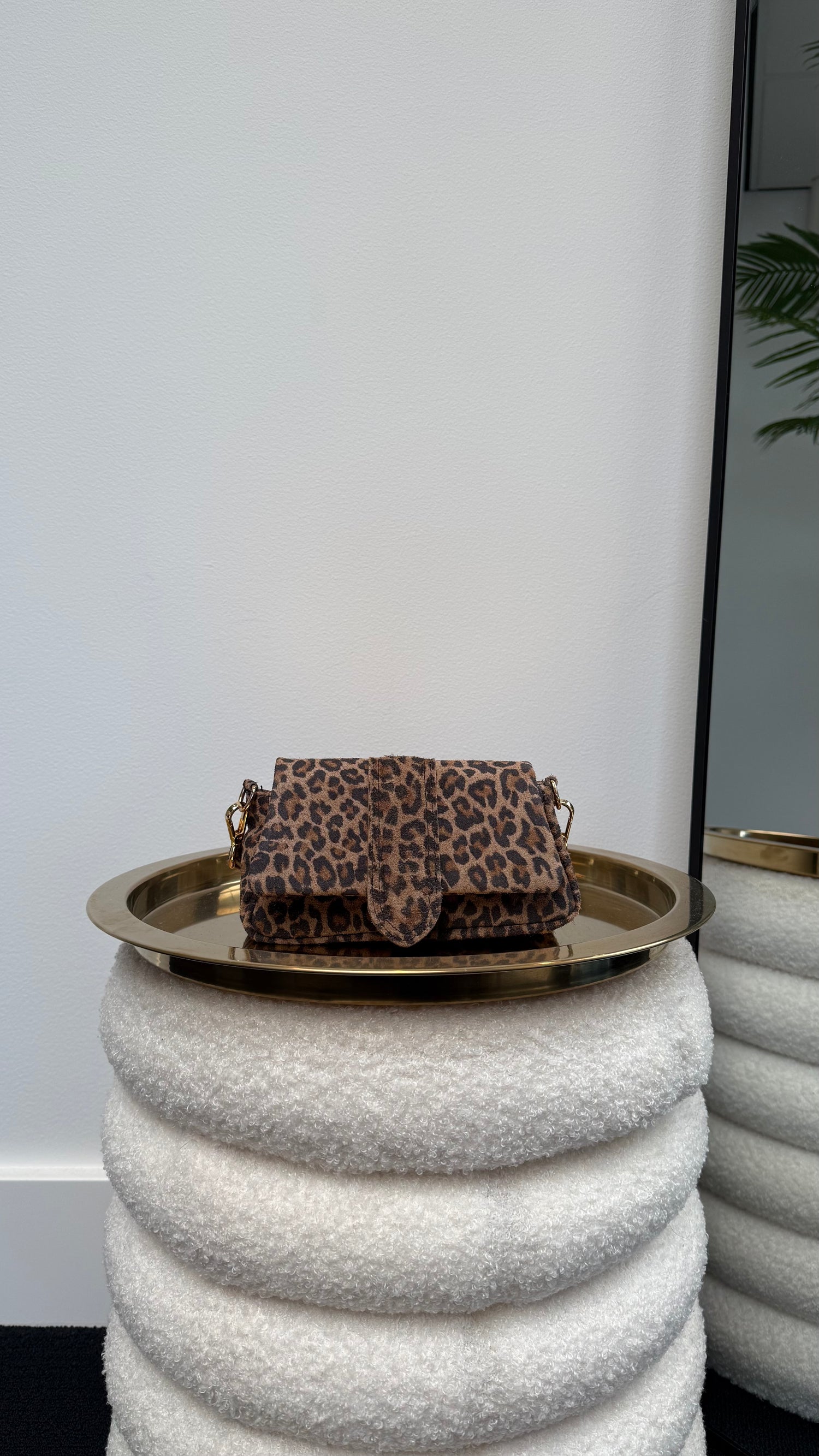 Molly Leather Bag Leopard