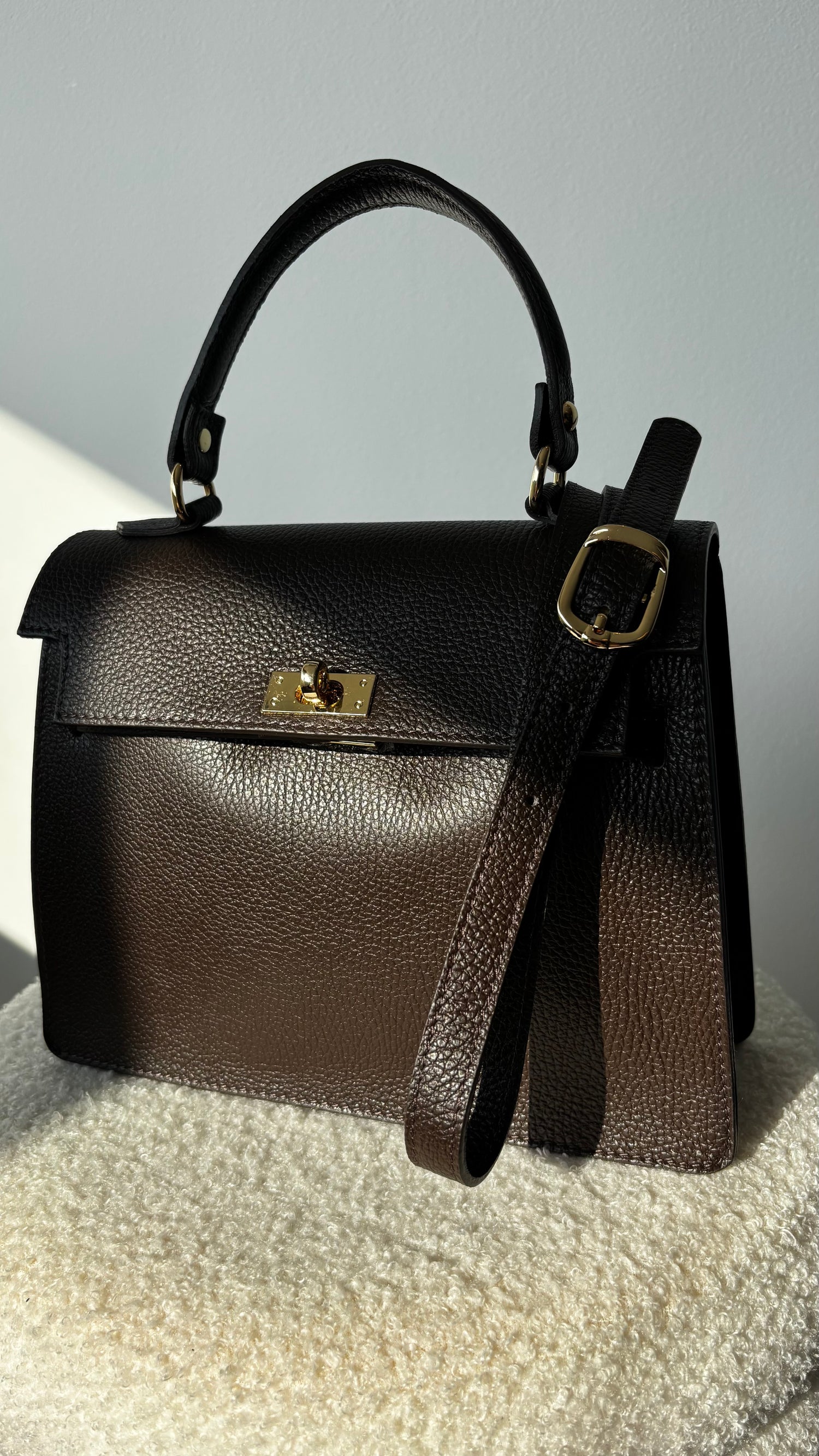 Birdie Leather Bag Choco