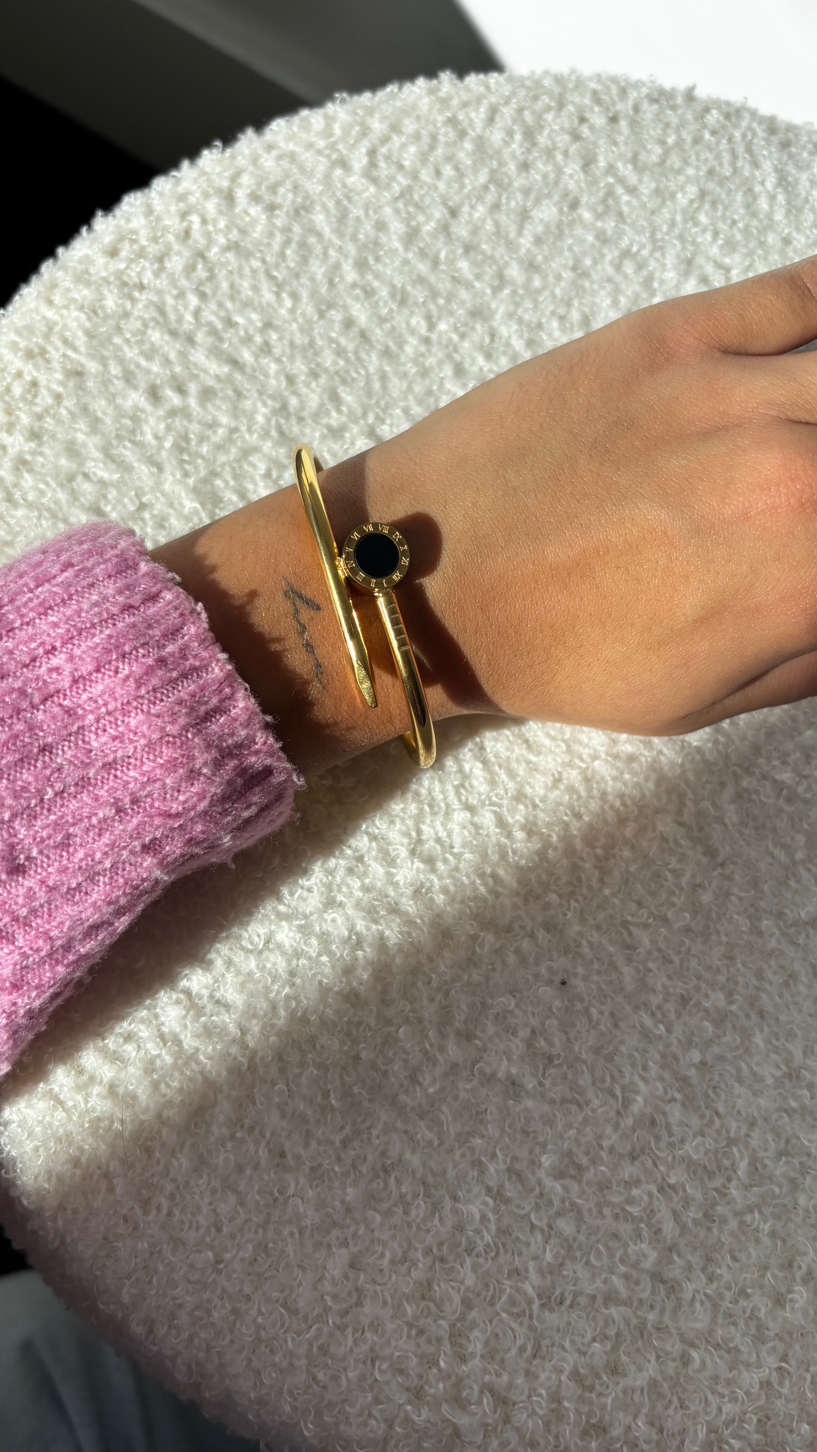 Maya Spiky Bangle Gold