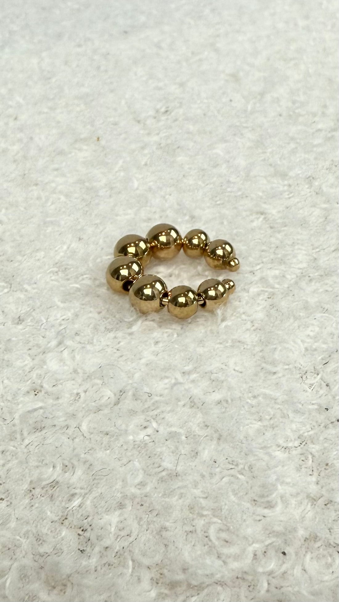 Jade Bubble Earcuff Gold