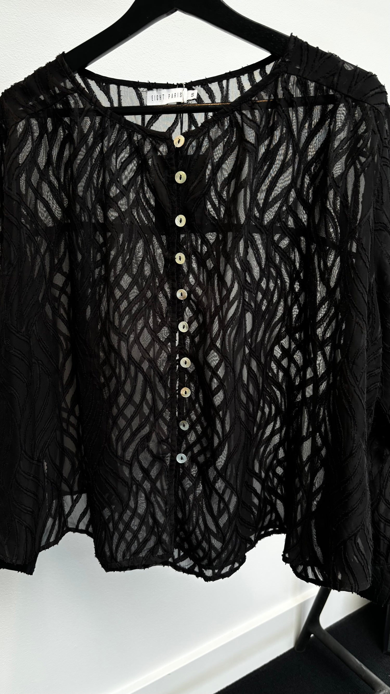 Eight Paris Blouse Black 19124