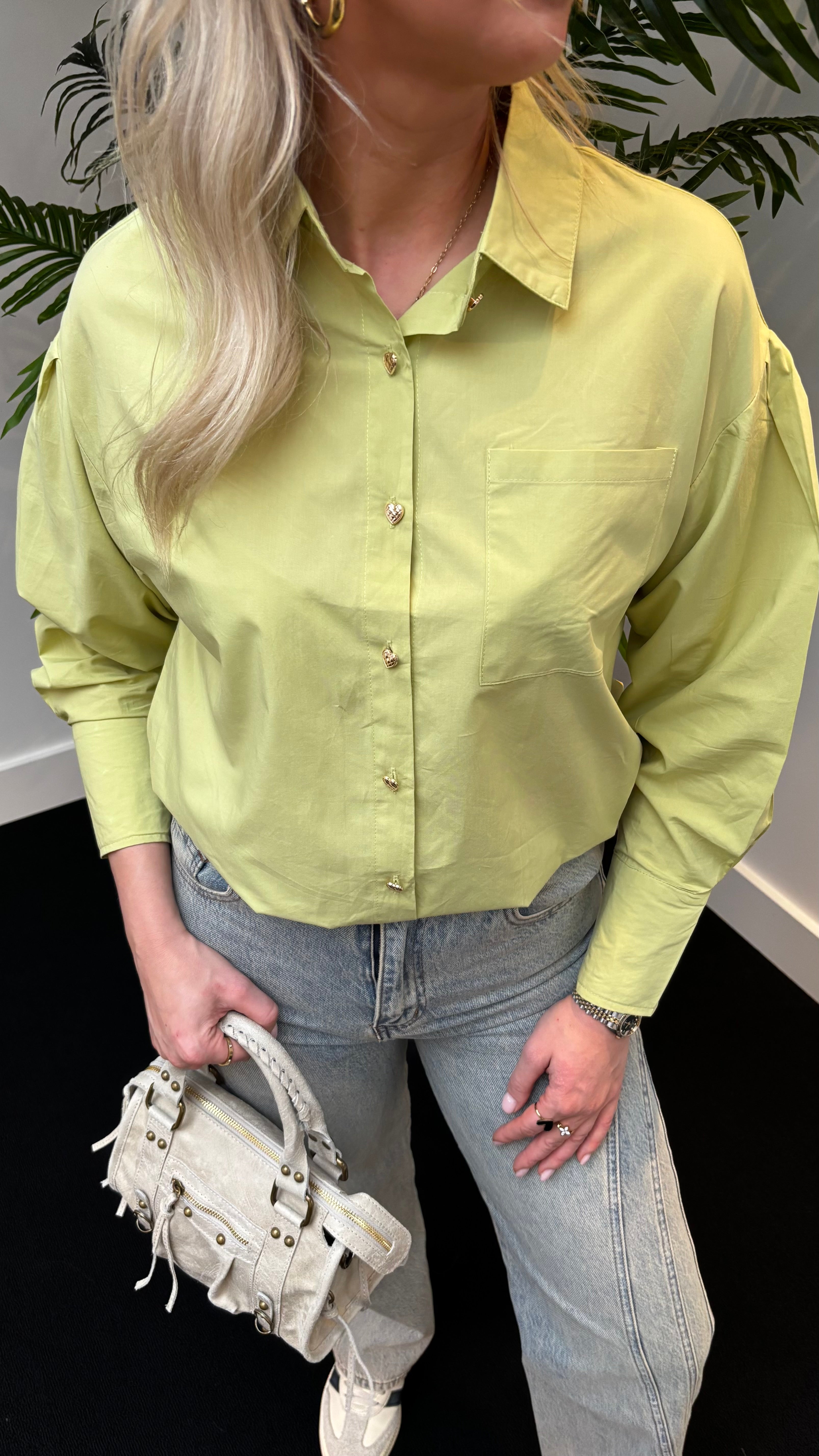 Katy Lime Blouse