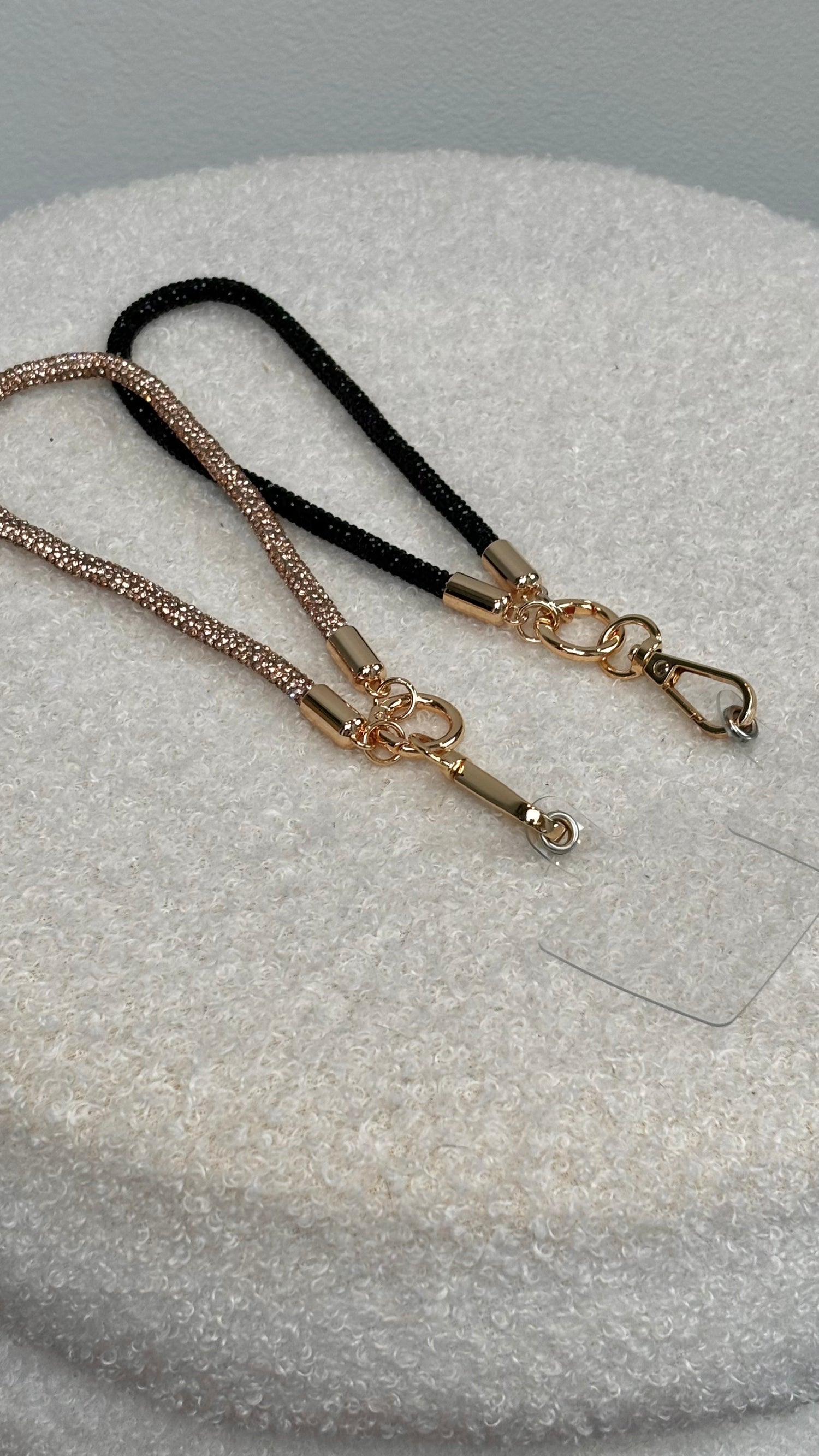 Zirkonia Phone Cord Rose Gold