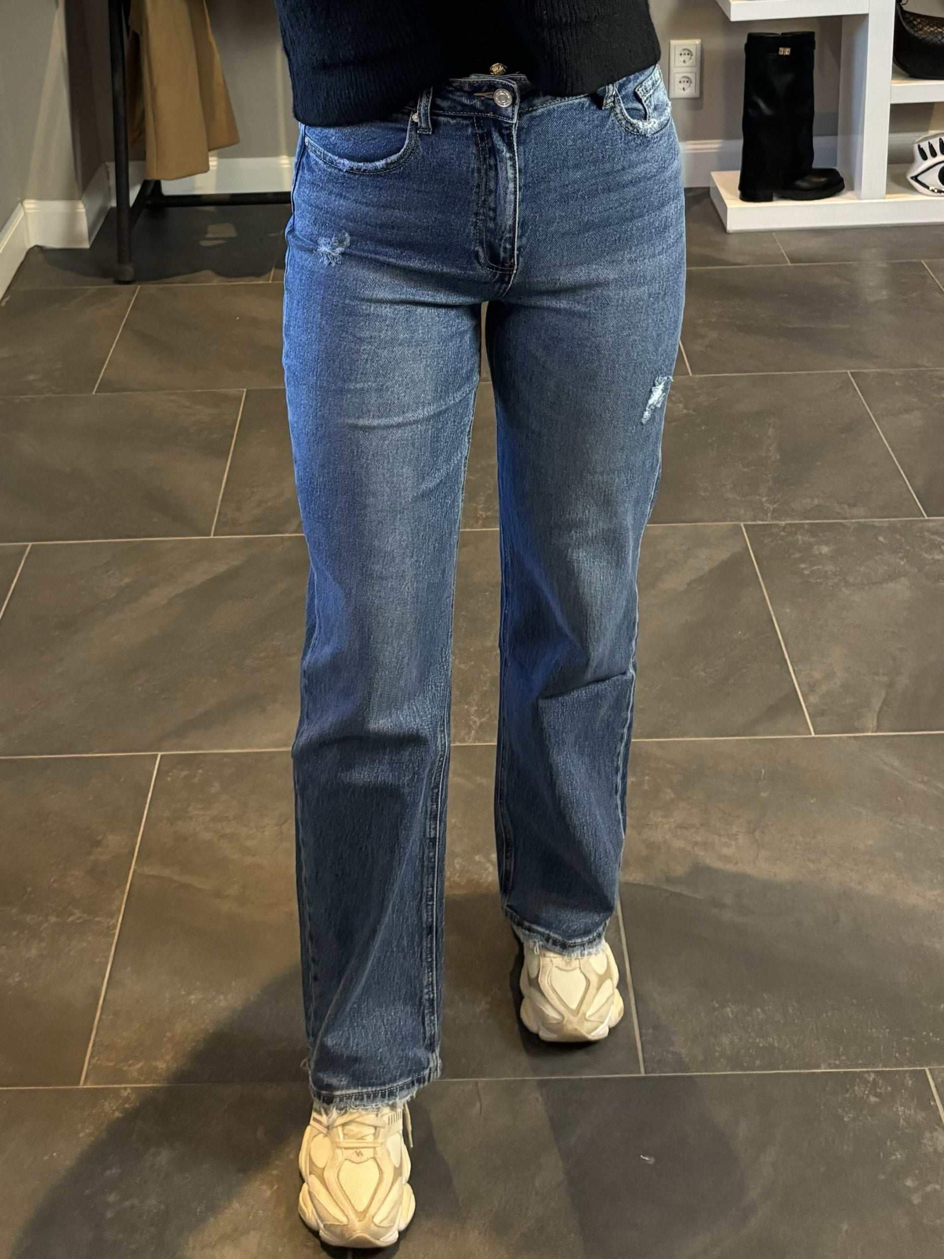 Mila Wide Leg Jeans Dark Blue 3328