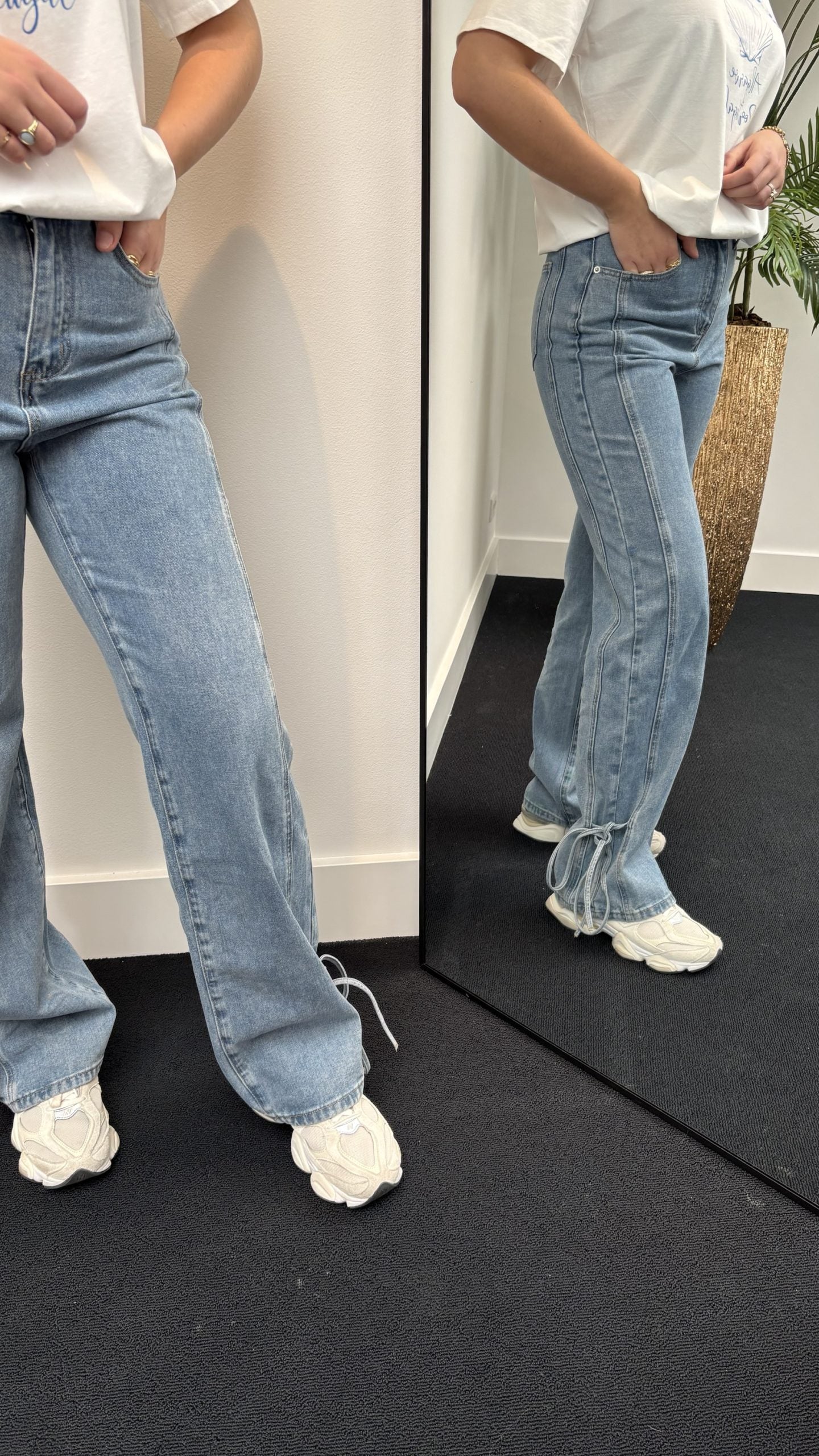 Gimme Bow Jeans Denim Blue